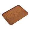 Rectangular Wood Grain Serving Tray for Cake, Fruit, Coffee, Dessert, and Storage
