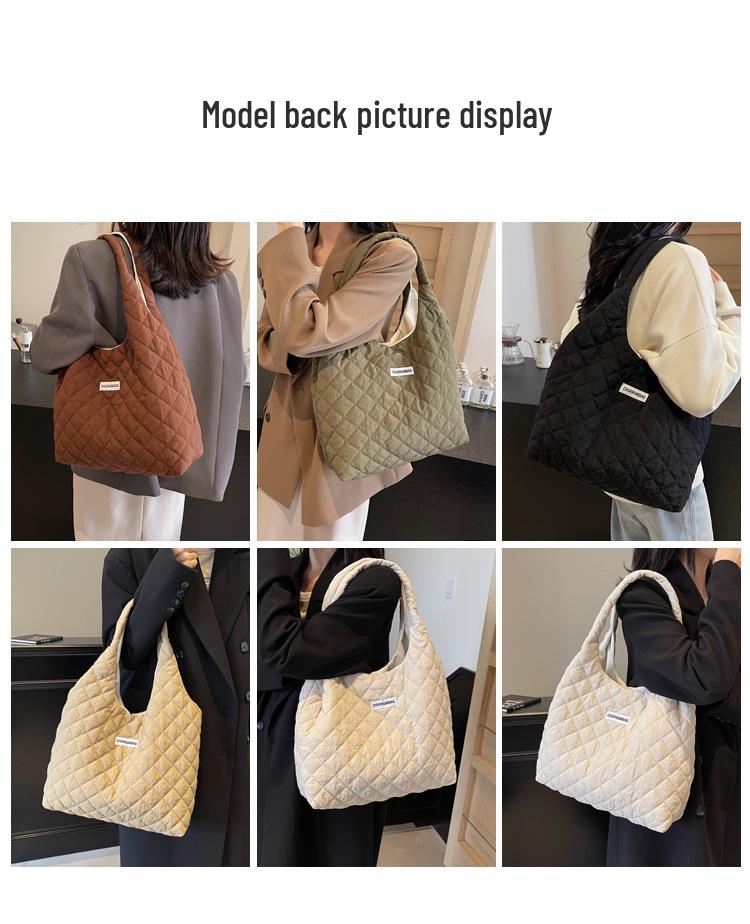 Podzim Zima Velkokapacitní Crossbody Kabelka - Jednoduchý Ležérní Studentský Dojížděcí Styl