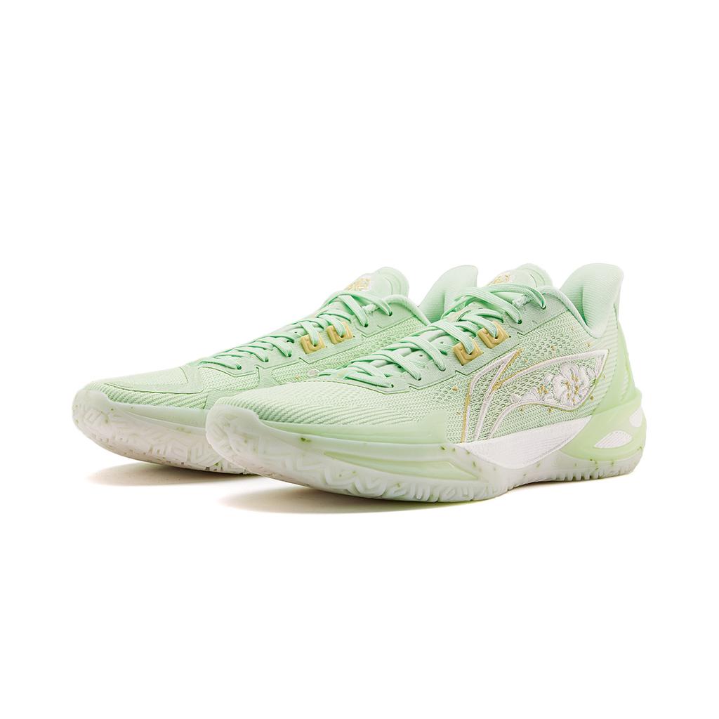 Li Ning Blade 6 V2 Halkfria Andningsbara Anti-vridning Låga Basketkängor Unisex Lätt Garn Grön ABAV087-21