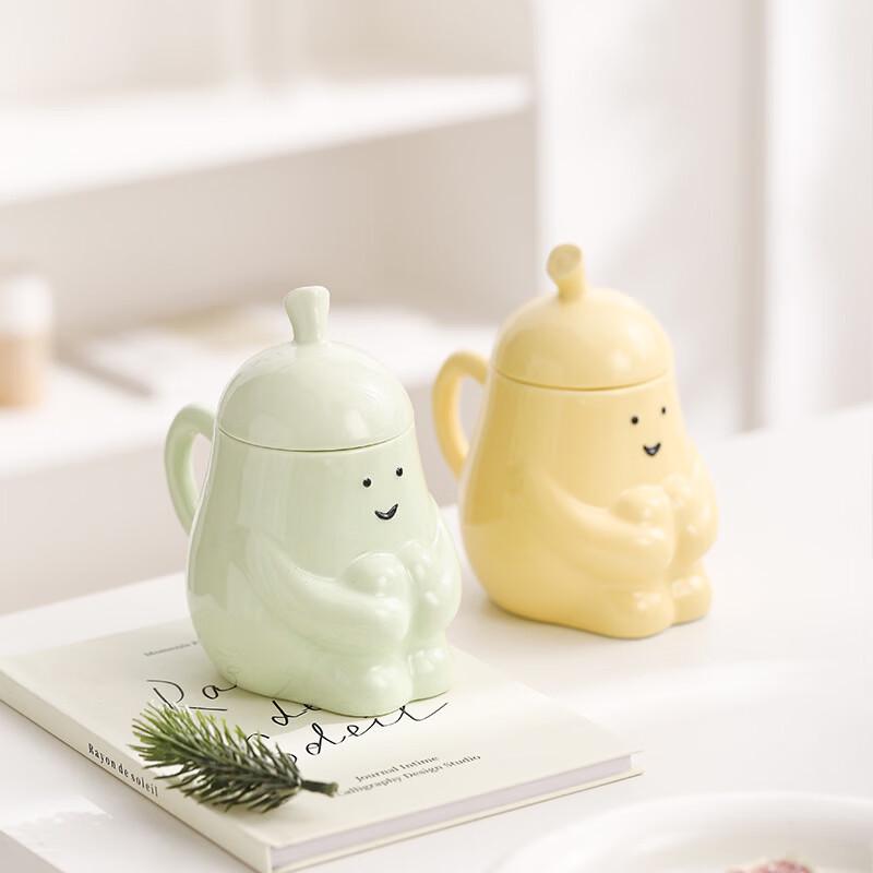 Cute Pear Hand-painted Ceramic Mug