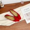 2025 new bow soft-soled casual shoes French outer wear high-end sense one-pedal shallow single shoes women's summer versatile
