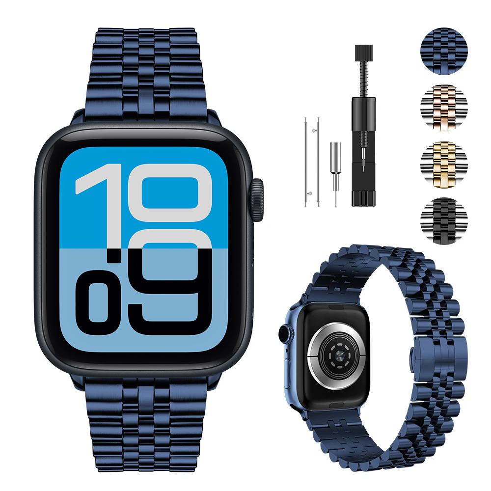 Metal Strap For Apple Watch Ultra 3/2 49mm 11/10 42/46mm 9 8 7 45/41mm Stainless Steel Bracelet Wristband iwatch 6 5 SE3 44/40mm