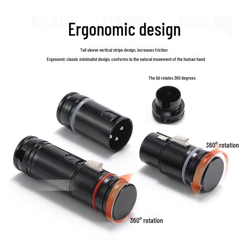 Right-Angle 3-Pin XLR Male to Female Microphone Audio Cable