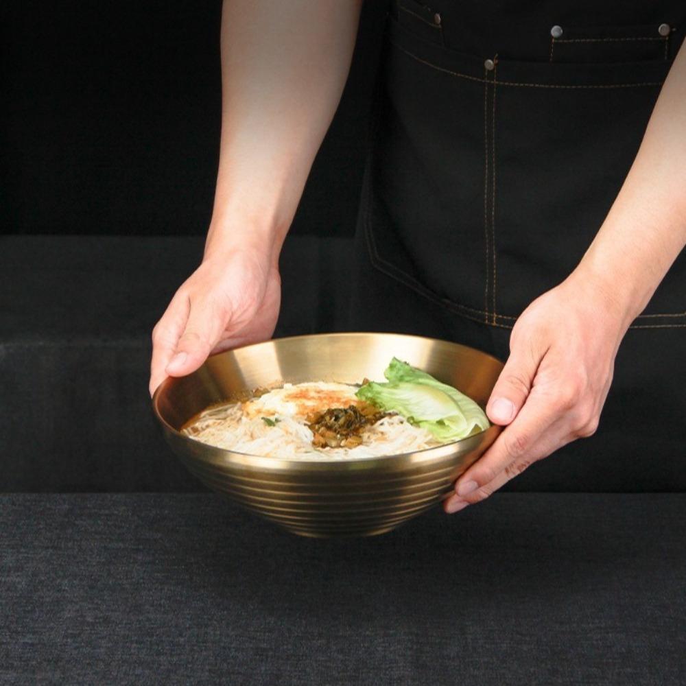 Bol Ramen Dublu Strat Oțel Inoxidabil 304 Bol Supă Tăiței Reci Bol Japonez Casă Restaurant