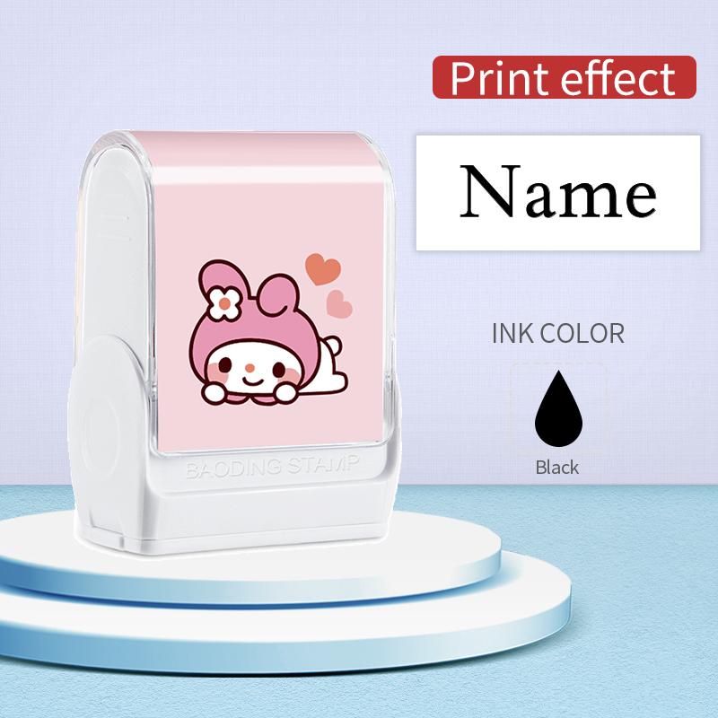 

My Melody Custom Name Stamp–Personalized Self-Inking Waterproof Design for School Supplies, Christmas Gifts, and Clothing Labels