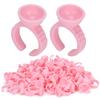 1000pcs Tattoo Ink Ring Cups Disposable Pigment Holder Adjustable Eyelash Grafting ToolS 2