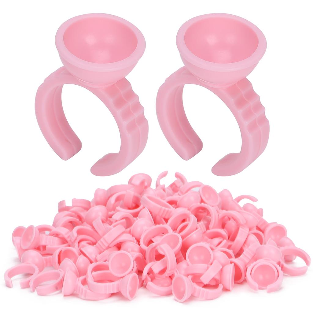 1000pcs Tattoo Ink Ring Cups Disposable Pigment Holder Adjustable Eyelash Grafting ToolS 2