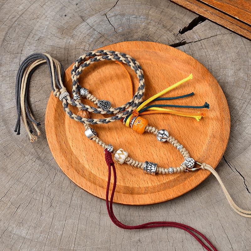 Tibetan Handmade Bull Pendant Necklace with Sweater Chain