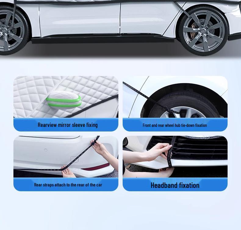 Car Sunshade and Cover: Front Windshield Protection, Heat Insulation, Sun Shelter, Special for Compact Cars