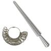 Accurate Measurement US UK Ring Sizer Aluminum Finger Ring Gauge Kit  Jewelry Sizing Measuring