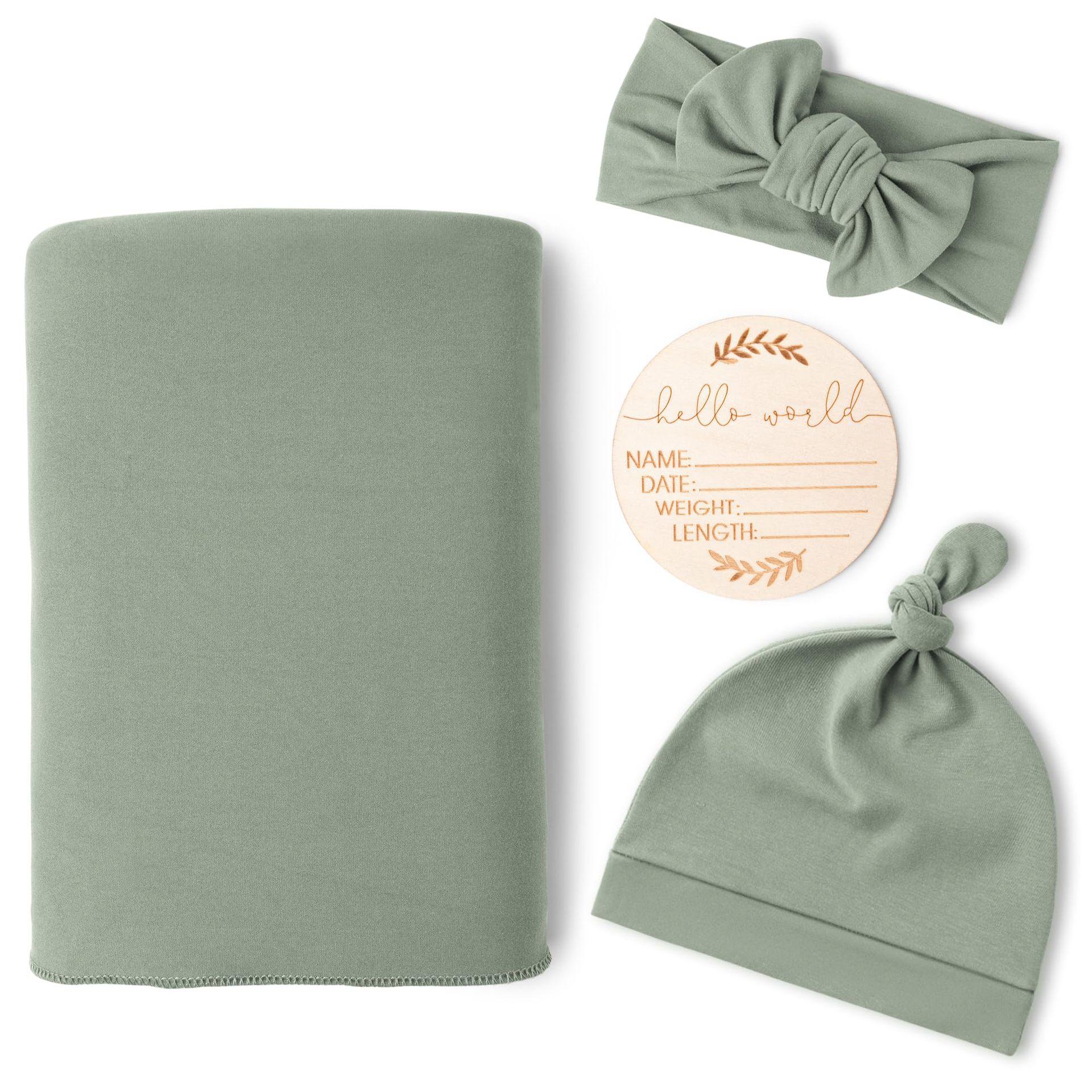 

4pcs 80cmx80cm Baby Swaddle Set Newborn Polyester Cotton Solid Knitted Jacquard Wrap Blanket Set of Four Summer Spring Winter 80x80CM