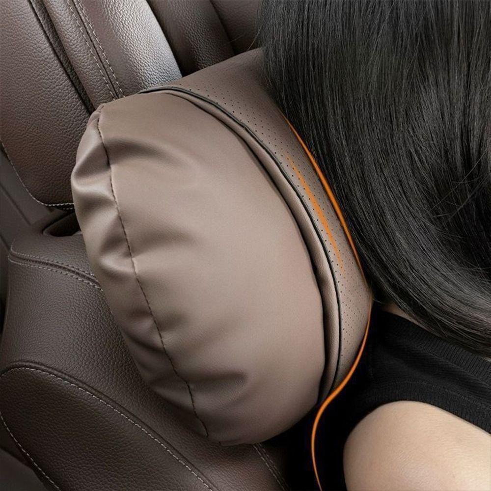 Soft Breathable Car Headrest Cushion Cotton Filling Car Seat Pillow New Car Neck Pillow  Travel Use