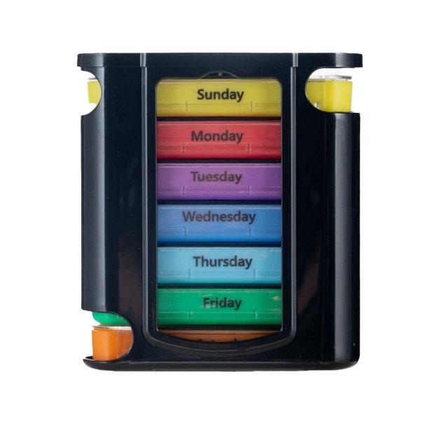 Portable 7 Days Medicine Medical Pill Box 28 Grids Weekly Pill Case Storage Box Travel Pill Organizer Pill Case