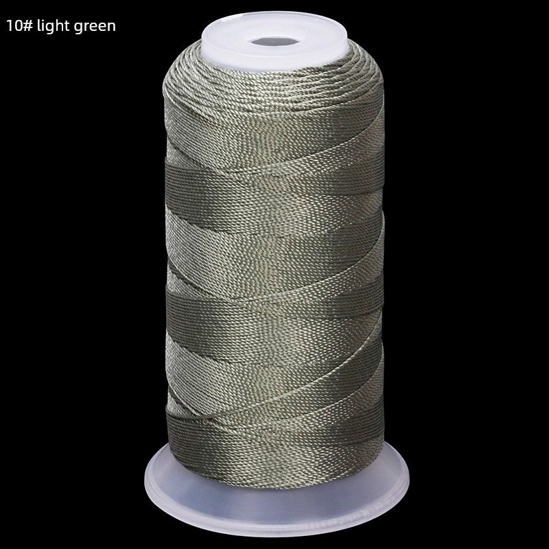 

12 Strand Woven Lanyard Jade Necklace Cycle Carrying Strap Braid Rope Pendant Beaded Red Rope Keychain String Material 10# light green