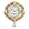 European Retro Pastoral Quartz Wall Clock for Living Room - Simple Creative Design