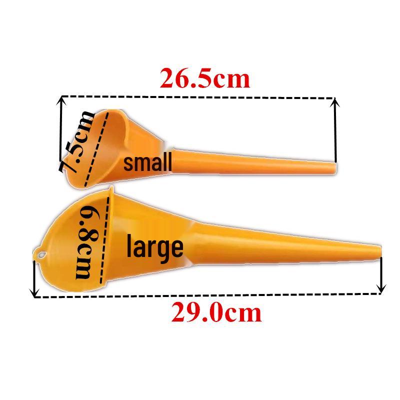 Long-Spout Hands-Free Funnel for Car and Motorcycle Fuel and Oil Additives