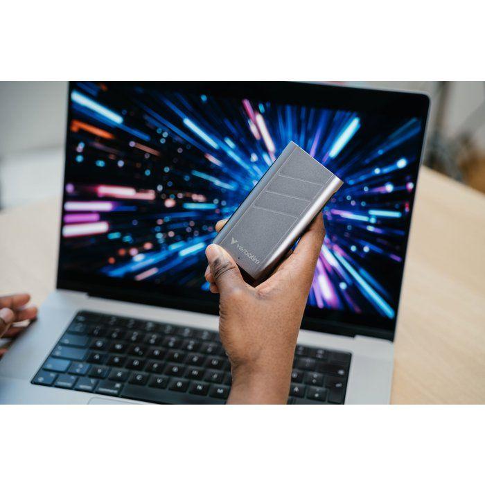External SSD Drive - VERBATIM - TurboMetal - 2 TB - Gray