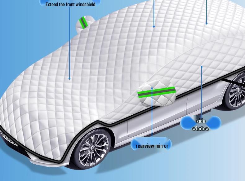 Car Sunshade and Cover: Front Windshield Protection, Heat Insulation, Sun Shelter, Special for Compact Cars