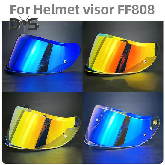 Motorradhelmvisier für FF808-Helm, Anti-UV, Tag- und Nachtschutz, universelles Reiten, Radfahren, Integralhelm-Objektivschild, Ersatzhelmzubehör