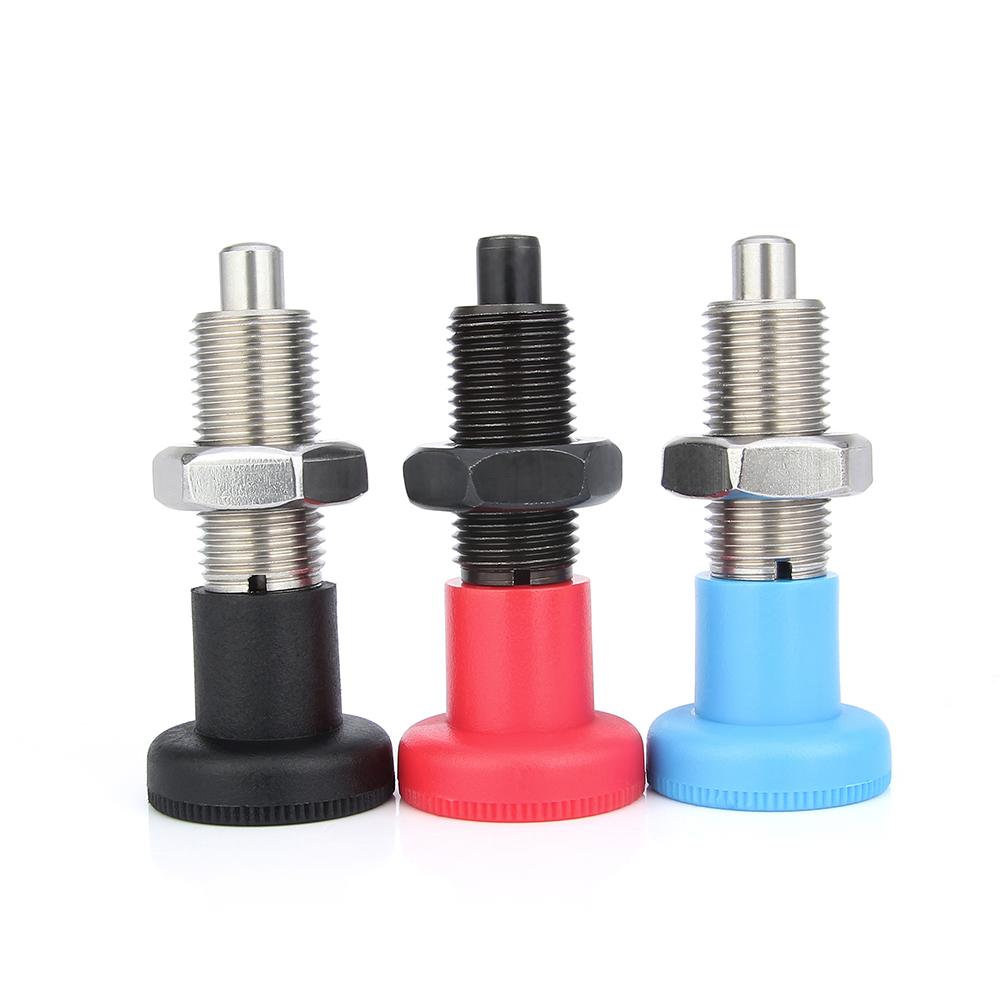 1 szt. M10 M12 M16 M20 Plunger indeksujący typu powrotnego Stal węglowa Stal nierdzewna Śruba sprężynowa Kołek blokujący