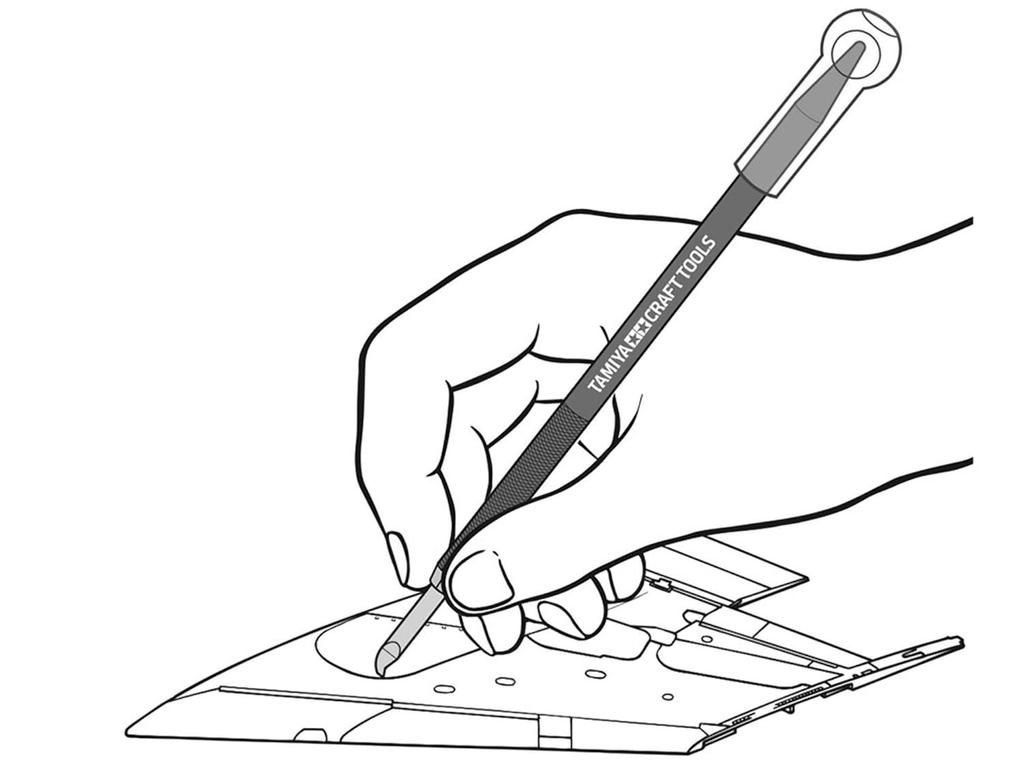 Tamiya Craft Tool Series No. 139 Engraving Blade Holder for Plastic Models (Product Code: 74139)