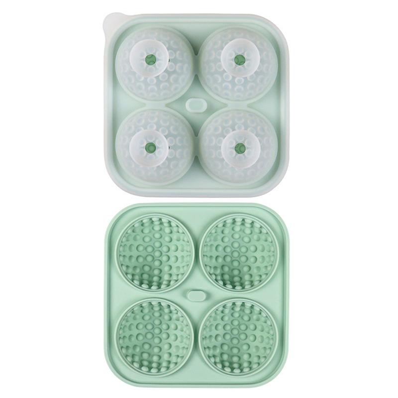Scatola Stampo per Palline di Ghiaccio da Golf Calcio Silicone Griglia Ghiaccio per Pub Bar Cocktail Feste in Casa