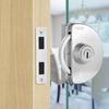 3 Keys Glass Display Cabinet Locks 13-18mm Room Door Locks Convenient Office Glass Door Lock  Home