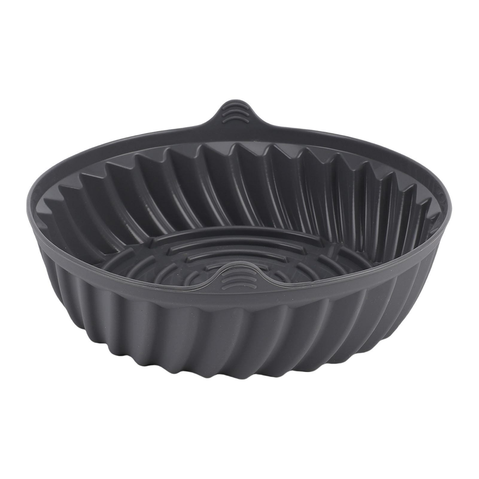 Силиконовая корзина для фритюрницы Силиконовая вставка для фритюрницы 22 см Круглая Антипригарная Термостойкая Многоразовая Корзина для фритюрницы для кухни