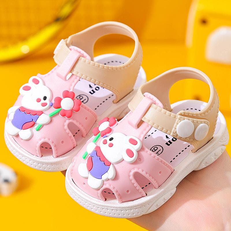 

Модная детская обувь Летние новые детские сандалии Мягкая подошва Обувь для мальчиков Противоскользящая Детская пляжная обувь Простые сандалии для девочек 16insole11cm розовый