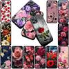 Cover Red Rose Flower Elegant Bloom Pink Peony Phone Case for Samsung Galaxy S25 S24 S23 FE Ultra Plus S7 Edge S25+ S23+ A56 5G