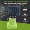 LED-Alarm-Arbeitsleuchte Taschenlampe Elektrische Taschenlampe Scheinwerfer Autolampe Für RYOBI 14,4V 18V Lithium-Nickel-One+-Akku P108 P104