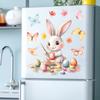 Påskfönster Statiska Klistermärken Kanin och Ägg Design Hemdörr Glasdekoration 2026
