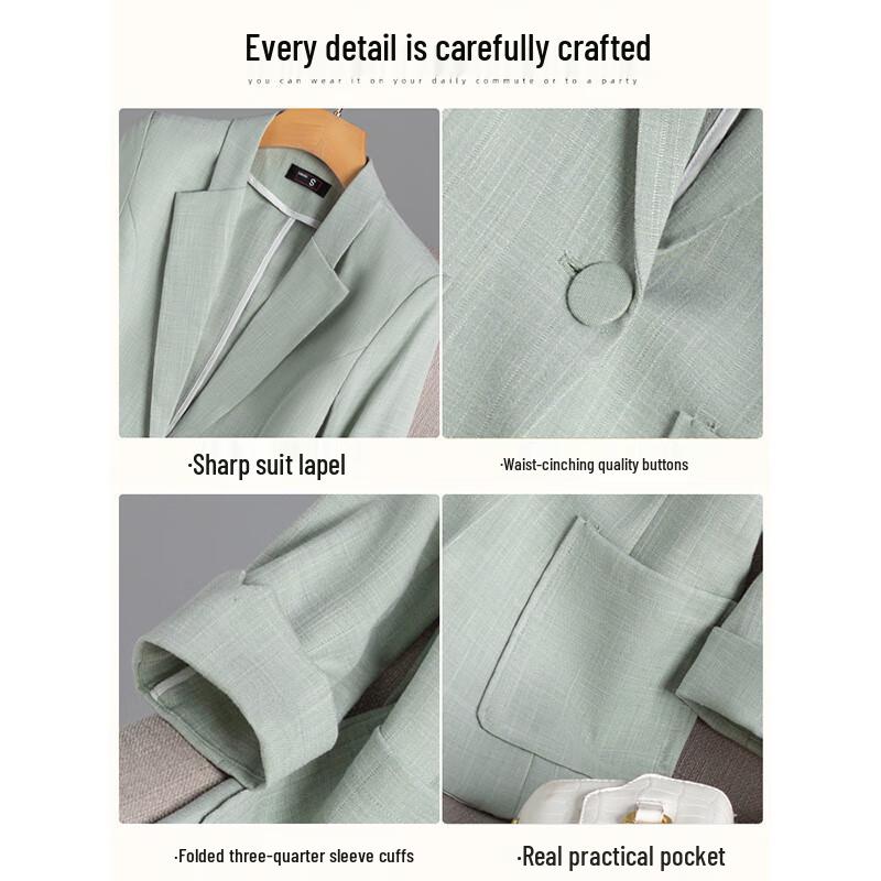 Women's Summer Lightweight Seven-Quarter Sleeve Blazer