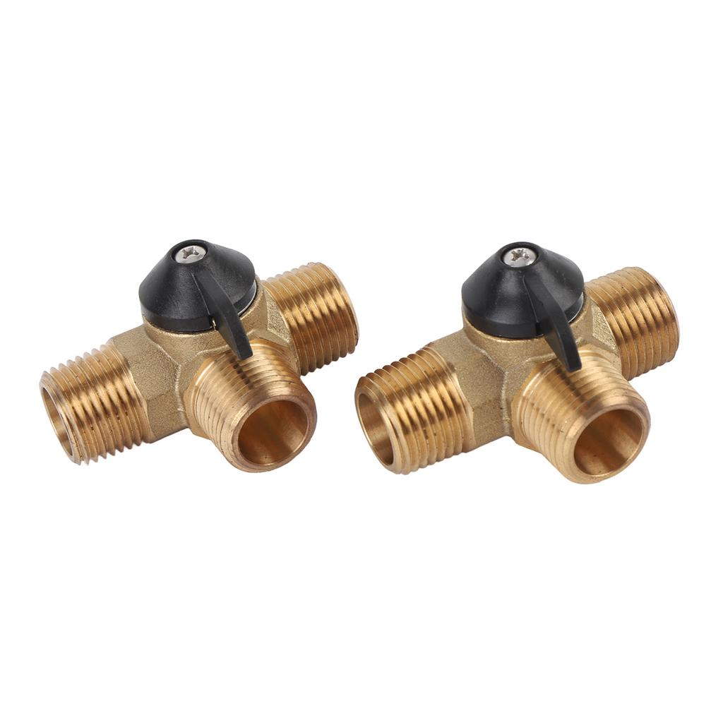 RV Water Heater Bypass Kit Strong Structure Brass 12 Inch Reinforced Hose and Fittings for Yacht