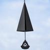 Outdoor Metal Wind Chime Triangular Design Iron Hanging Decoration for Garden Patio Yard Porch with Chain and Bell Pendant