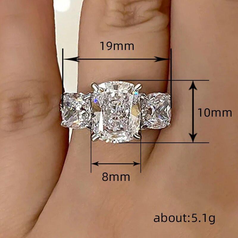 CopperCrystal Cubic Zircon Luxury Women Rings Simple Fashion Design Wedding Band Accessories