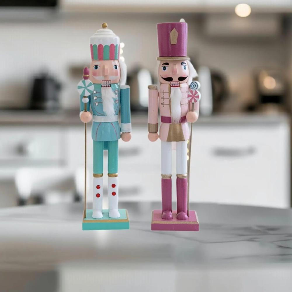 

Vintage Wooden Nutcracker Decoration 38CM Merry Christmas Decoration Party Favors