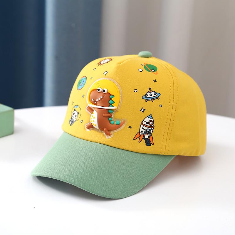 Süße Kinder Dinosaurier Baseballkappe Sommer Netz Schirmmütze Kinder Schnelltrocknend Entenschnabel Kappen 2-6 Jahre Jungen Mädchen Outdoor Sonnenschutz