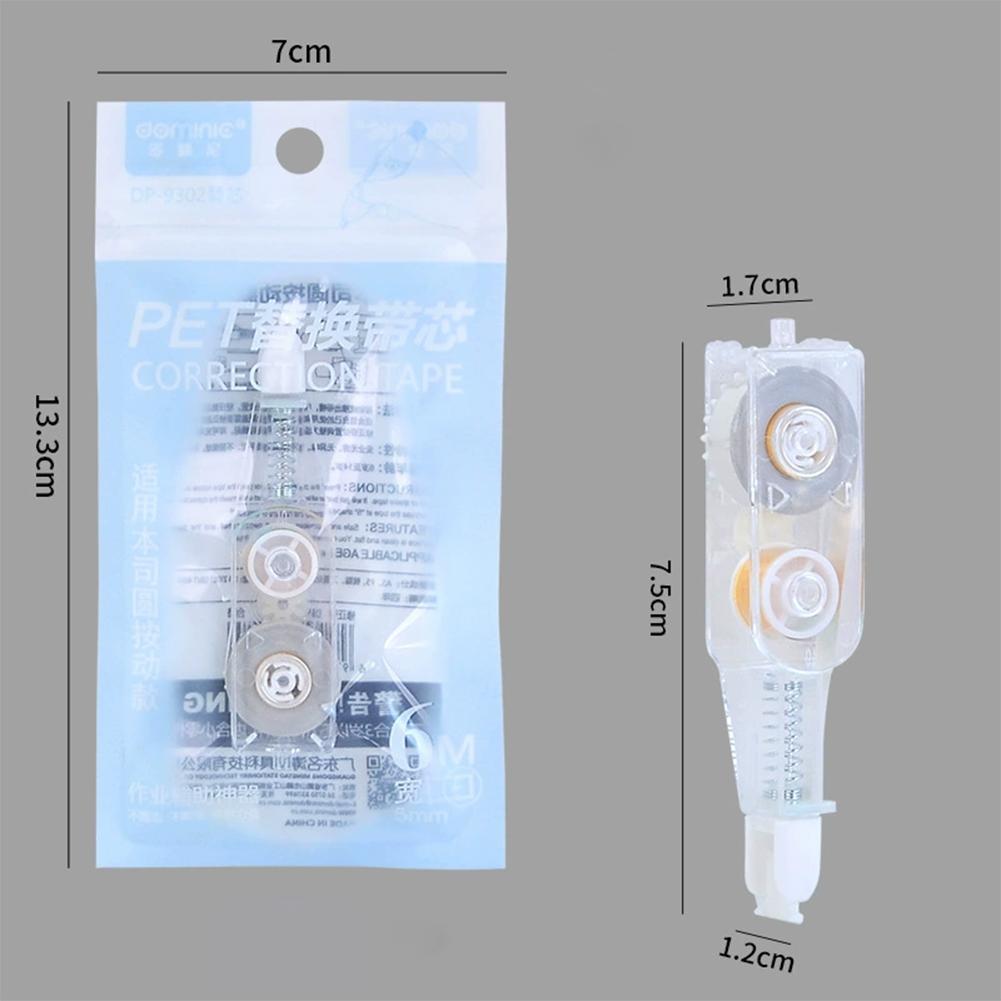 

Dreamy Gradient Press Type Correction Tape Replaceable Core Refill Correction Tape Pen Shape Correction Tape Students Stationery Correction Tape Refill прозрачный