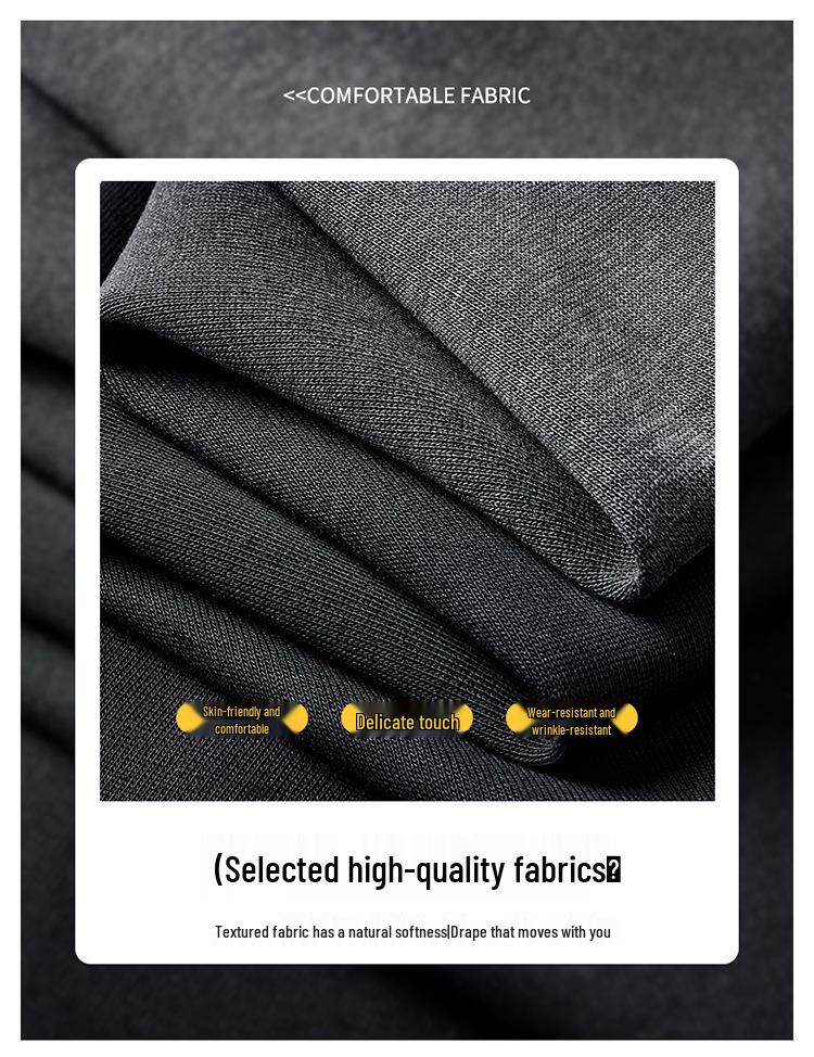 Pánské fleecem podšité tepláky s rovnými nohavicemi - Podzim/Zima 2024 Těžká váha pro volný čas