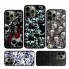 Cool Skull Gothic Phone Case Cover For iPhone 17 Air 16 15 14 Plus 12 13 Pro Max Coque Shell Fundas