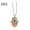 Devil Eye Jewelry Necklace Vintage Chain with Hamsa Hand Pendant Rhinestone Palm Gifts for Women Wife Girlfriend Scratch Resistant