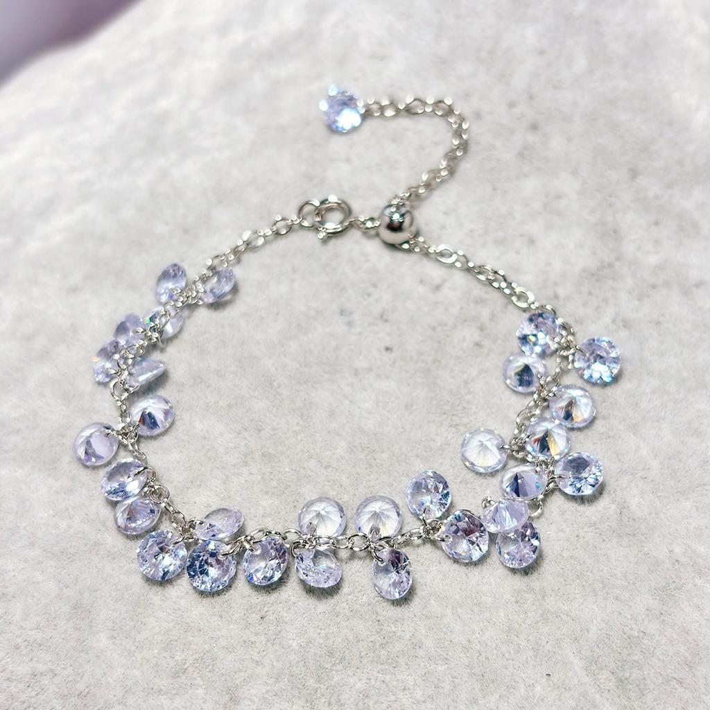 New Fashion Shiny Aaa Cubic Zirconia Adjustable Bracelets For Women Dainty Charms Wedding Engagement Party Trendy Jewelry