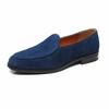 Premium Velvet Cowhide Loafers Men's Korean Version Niche Gentleman Frosted Leather Doudou Shoes Laceless Casual Leather Shoes