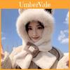 No Ip Cozy Plush Hat And Scarf Set For Kids With Star Pattern For Winter Warmth