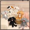 Super Soft Short Plush Frenchie Cat Plush Toy With Tongue Out Funny Design For Kids And Teens