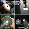 Multifunctional 4 In 1 Design Camping Light String USB Rechargeable Outdoor Tent Decor Light XTE LED Flashlight with Magnet Hook