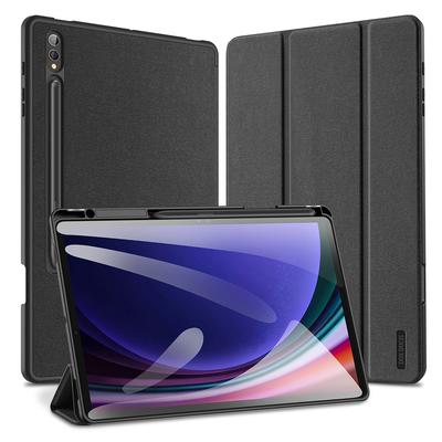 Étui DUX DUCIS Série Domo pour Samsung Galaxy Tab S10+/S9+/S9 FE+ Étui Support Tri-Fold Couverture en Cuir Réveil/Veille Automatique