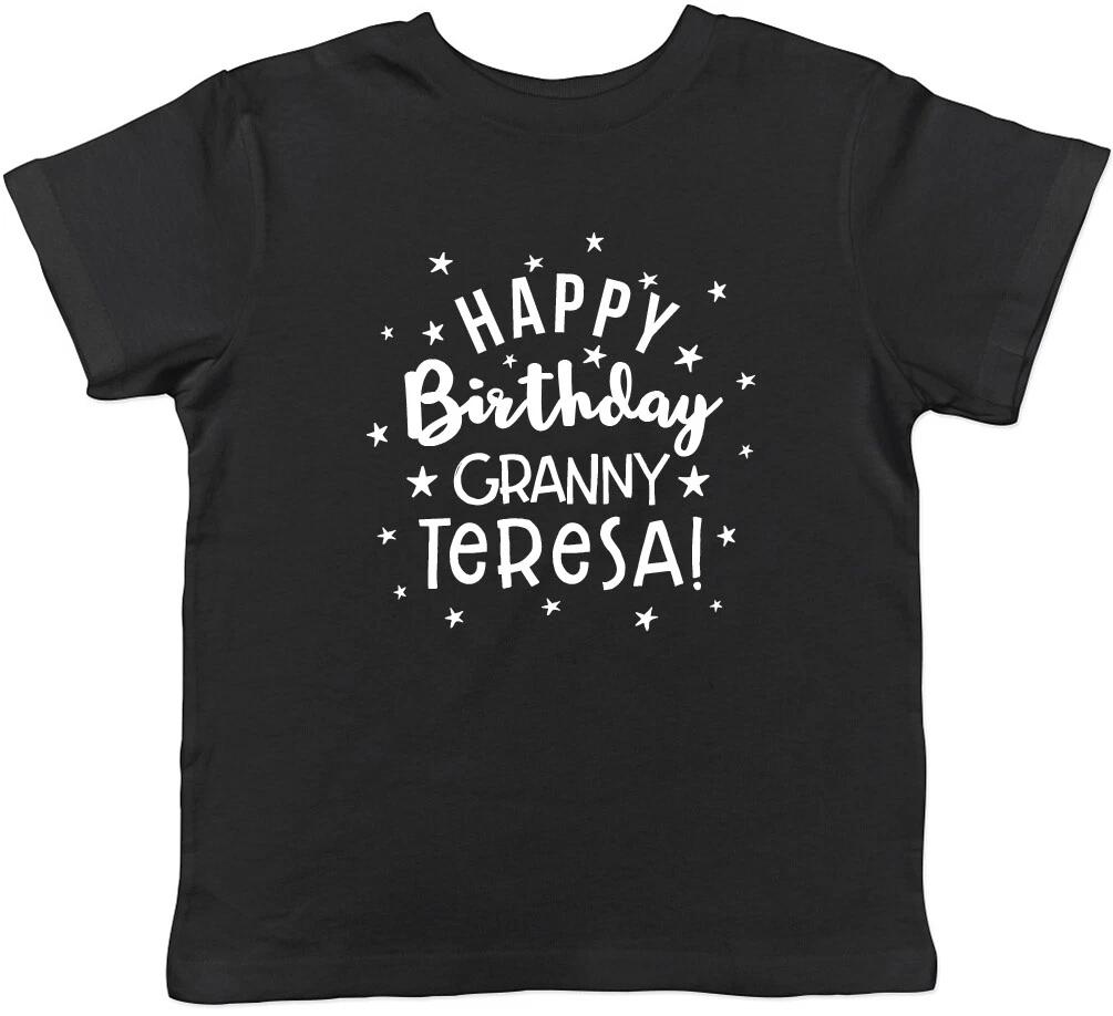 Personalised Happy Birthday Granny Boys Girls Childrens Kids T-Shirt 150