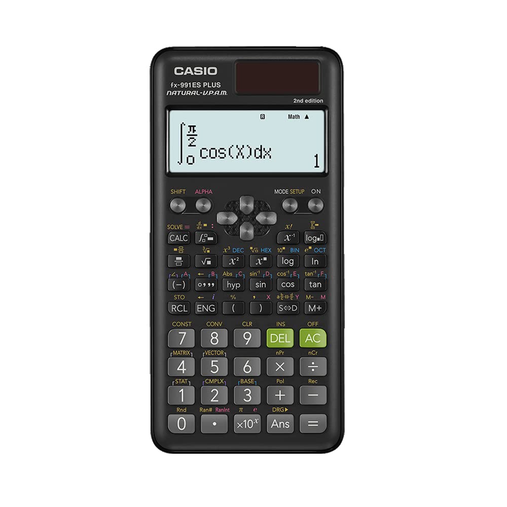 Casio Plus 2 Scientific Calculator with 417 Functions and Natural fx-991ES Displays,